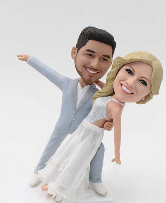 Custom cake topper Latin dancing dolls